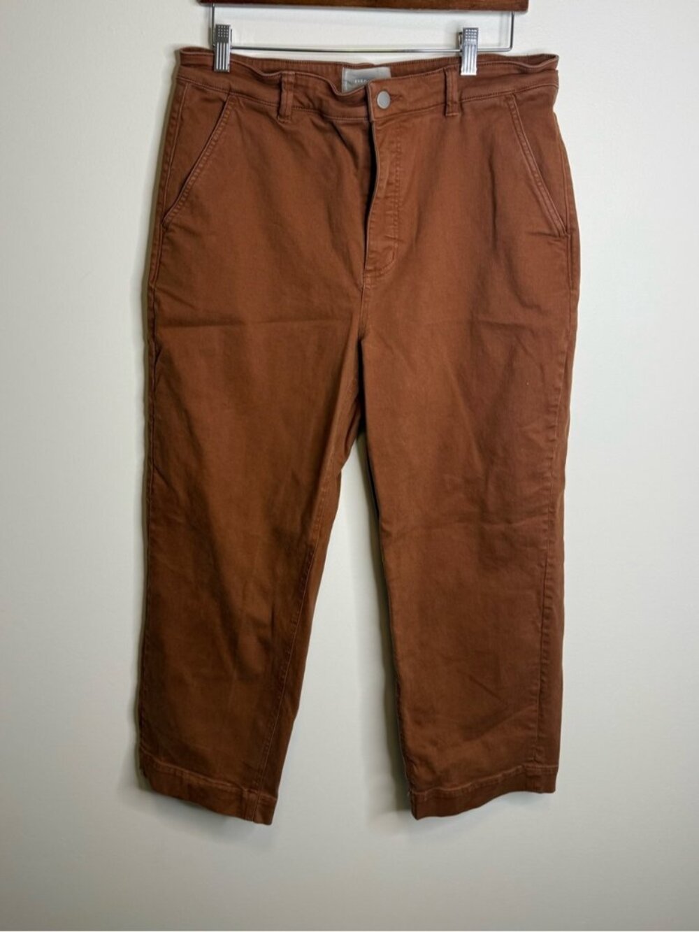 Everlane straight leg crop brown size 16